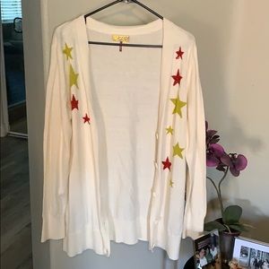Brand new cardigan with star details